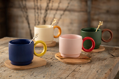 Belleek Living Hula Mugs Set of 4: 9417