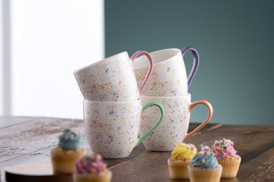 Belleek Living Confetti Mugs Set of 4: 9422