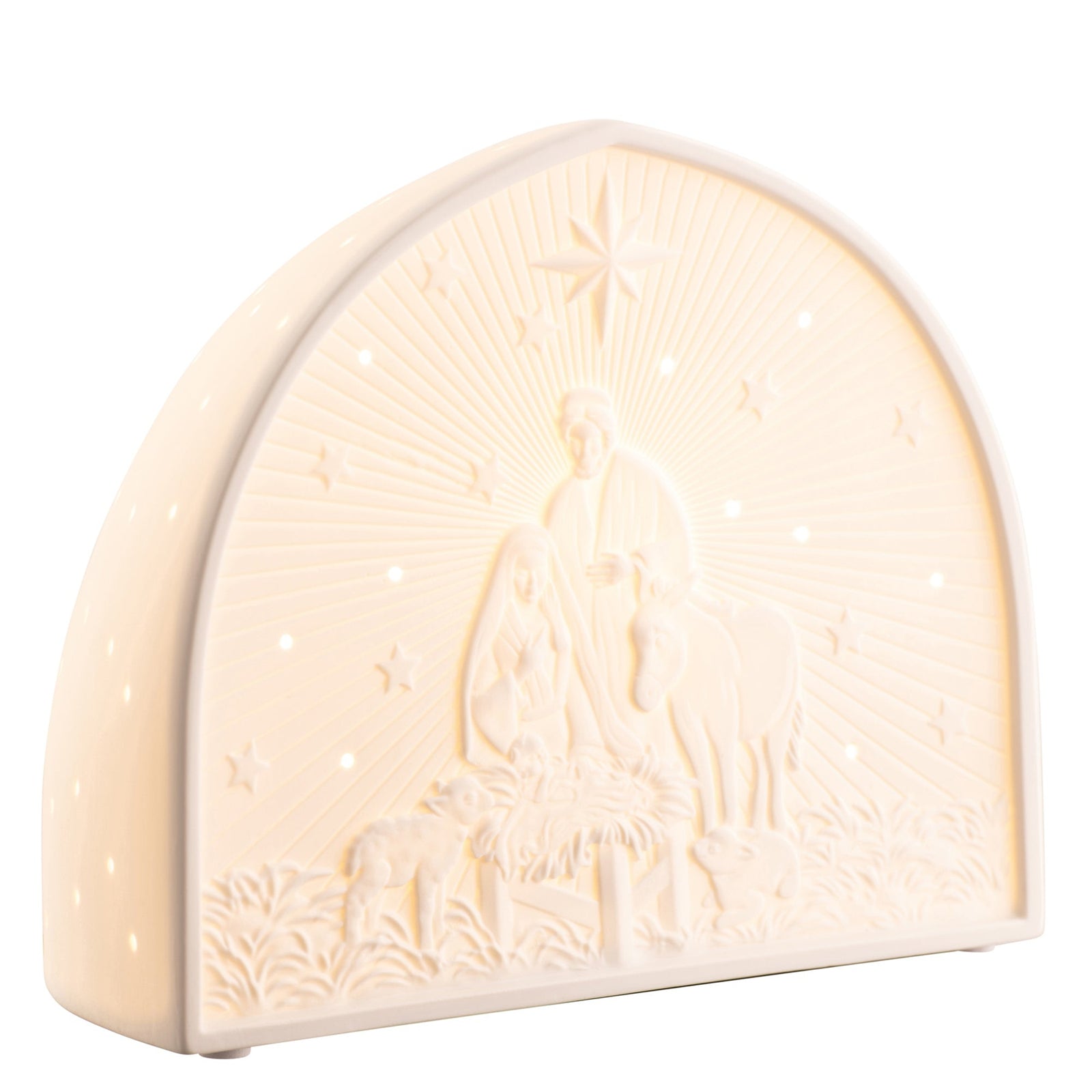 Belleek Christmas Nativity Crib Luminaire: 9522