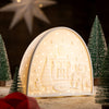Belleek Christmas Santa by the Fire Luminaire: 9577