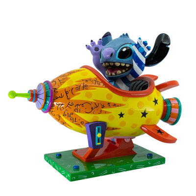 Disney by Romero Britto Stitch Rocket Ship Figurine: 6019019