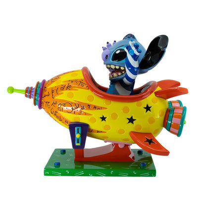 Disney by Romero Britto Stitch Rocket Ship Figurine: 6019019