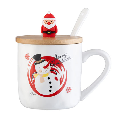 Belleek Living Christmas Snowman Lidded Mug