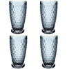 Villeroy and Boch Boston Coloured Highball/Beer Tumbler Blue Set of 4