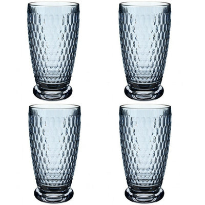 Villeroy and Boch Boston Coloured Highball/Beer Tumbler Blue Set of 4