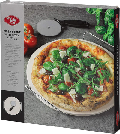 Tala 32cm Pizza Stone with Pizza Cutter 10A17150
