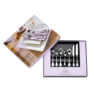 Arthur Price Classic Baguette 42 Piece Cutlery Box Set