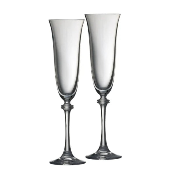 Galway Crystal Liberty Flute Pair