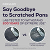 Circulon ScratchDefense 3 ply Clad 32cm Stainless Steel Non Stick Frying Pan + Glass Lid
