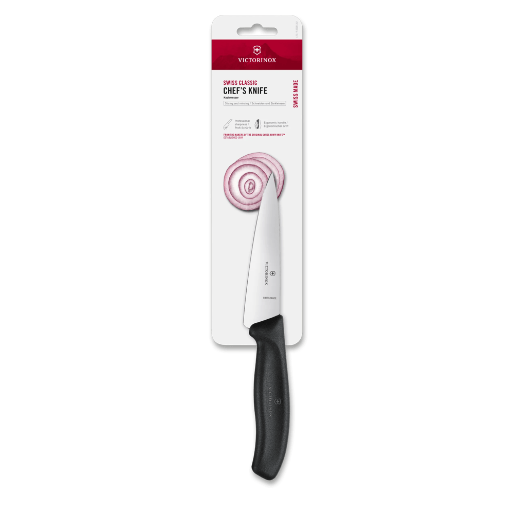 Victorinox Swiss Classic Chefs Knife, Black 12cm (Blister Pack)