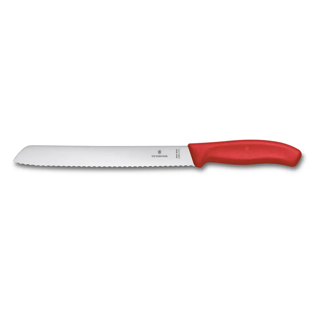 Victorinox Swiss Classic Bread Knife, Serrated Edge 21cm Red (Blister Pack)