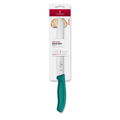 Victorinox Swiss Classic Bread Knife, Serrated Edge 21cm Kale Green