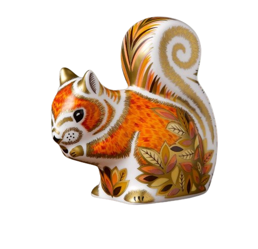 Royal Crown Derby Autumn Squirrel