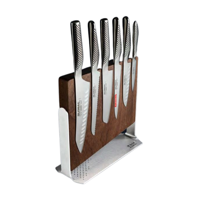 Global MIZU 7 Piece Knife Block Set  G-WATER7B