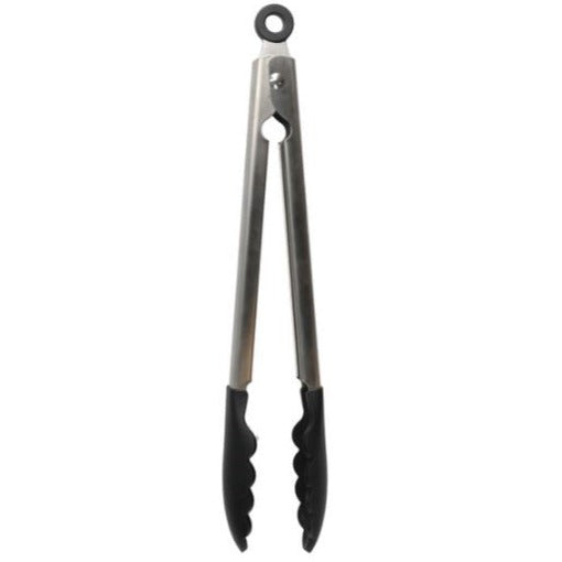 KitchenAid Silicone Tipped Stainless Steel Serving Tongs - Black KQG094OHOBE
