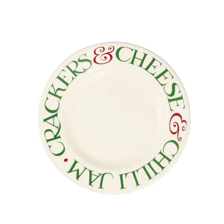 Emma Bridgewater Christmas Toast & Marmalade Crackers Small Side Plate, 6.5 Inch