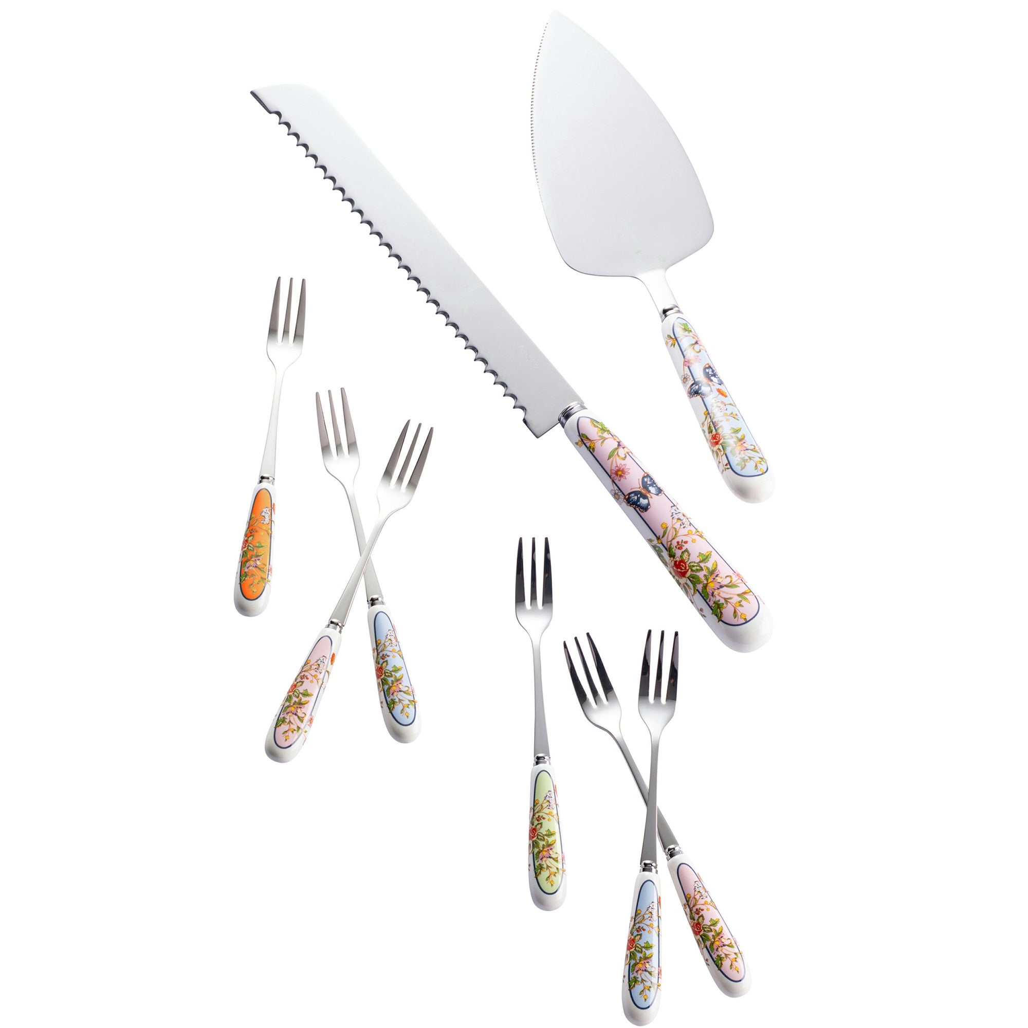 Pastry Set Aynsley Cottage Garden Pastry Set - First Ireland