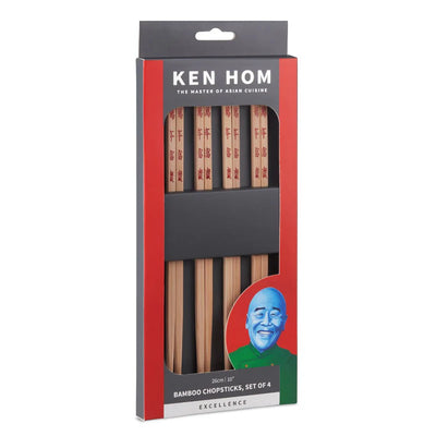 DKB Ken Hom 26cm Bamboo Chopsticks, set of 4