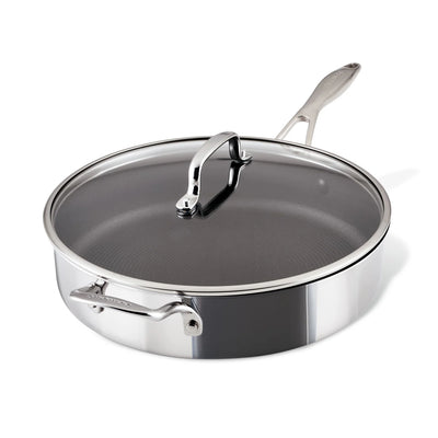 Circulon ScratchDefense 3 ply Clad 30cm Stainless Steel Non Stick Frying Pan + Glass Lid