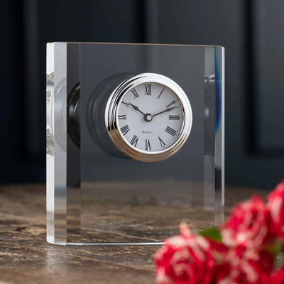 Galway Crystal Large Mantel Clock