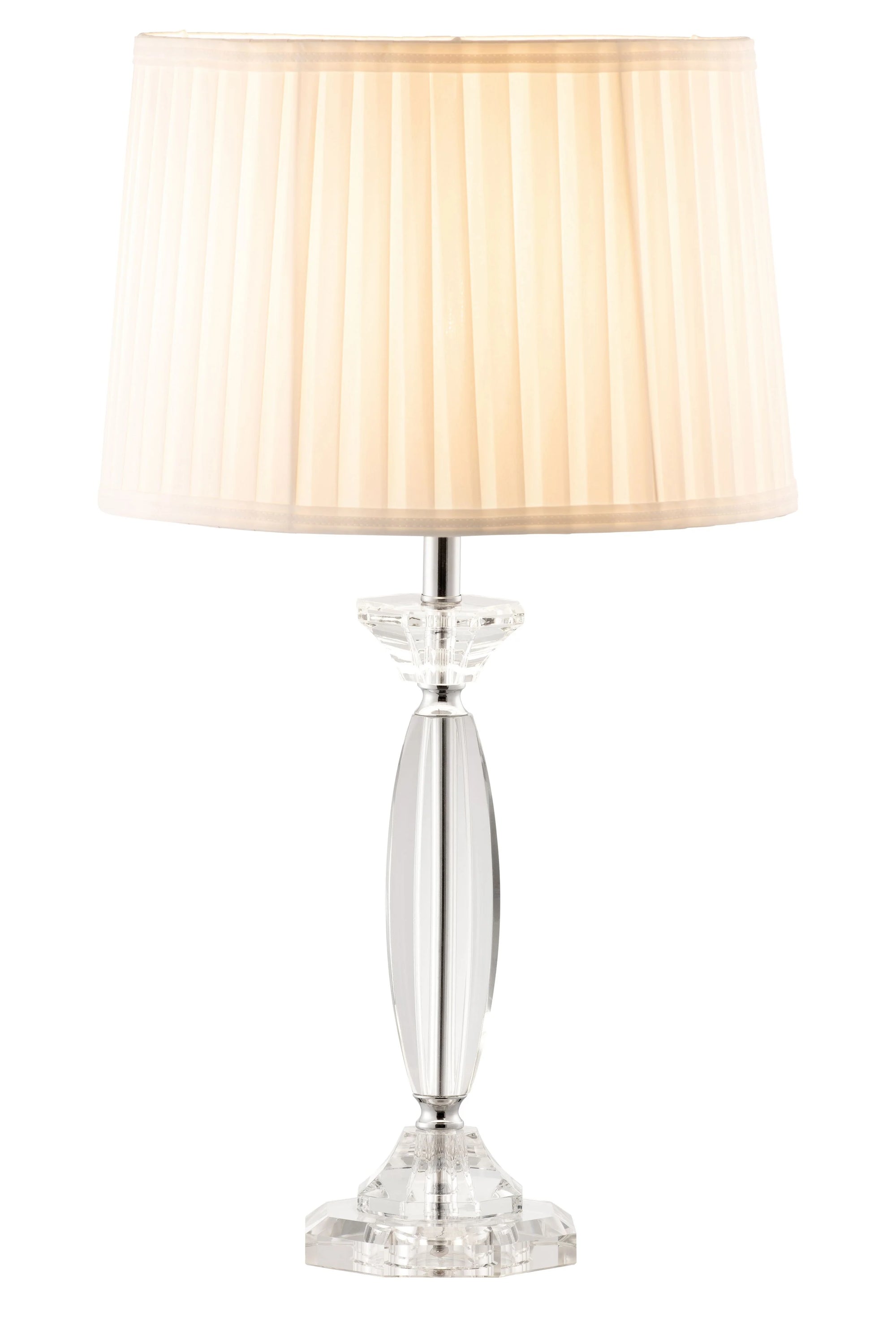 Galway Crystal Large Lyon Lamp and Shade UK FITTINGS