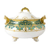 Royal Crown Derby Heritage Forest Green And Turquoise Soup Tureen and Cover