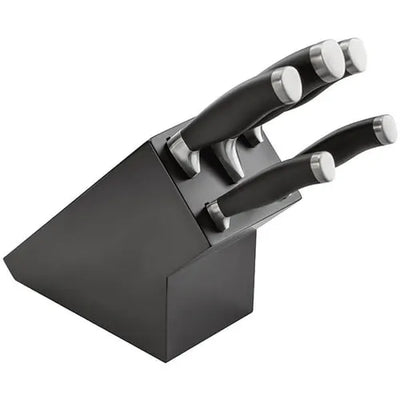 Stellar James Martin 5 Piece Black Knife Block Set IJ61B limited Offer