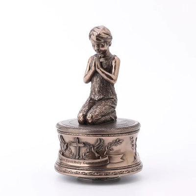 Genesis Bronze - First Holy Communion Music Box Girl: VV005