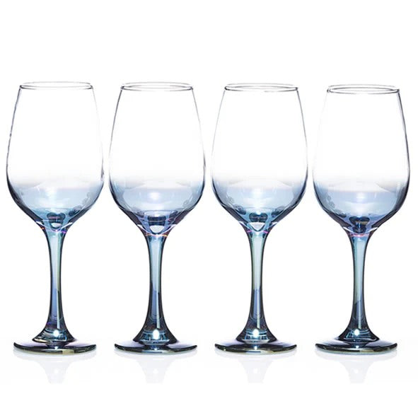 Newgrange Ultra Violet Lustre Wine Glasses - Set of 4