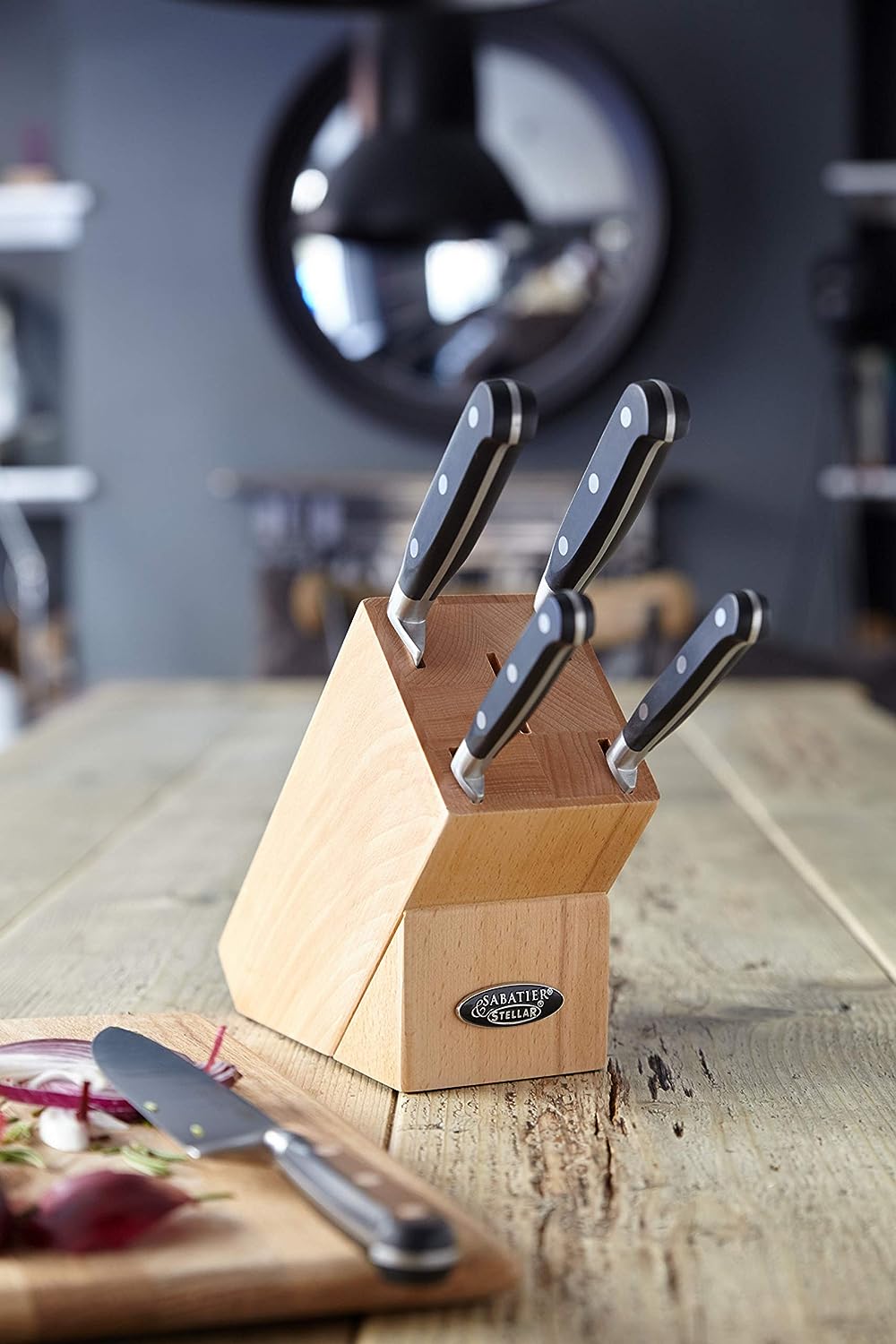 Stellar shop knife block