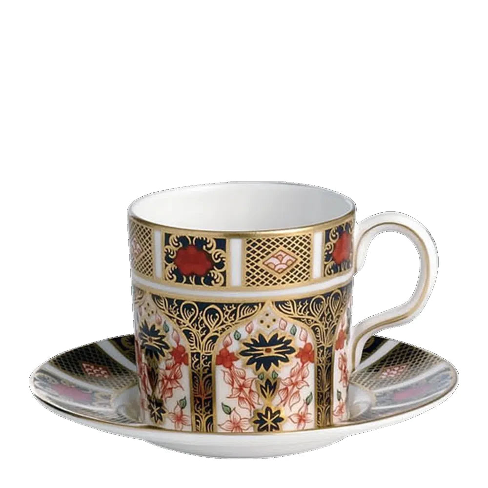 Royal Crown Derby Old Imari Coffee Cup and Saucer Set of 6 (Giftboxed)