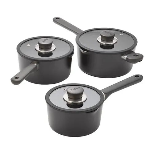 Judge Vista Ceramic  3 Piece Draining Lid Saucepan Set  JV3A1
