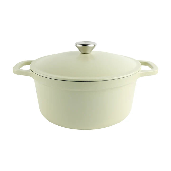 Grunwerg Commichef Lightweight Cast Iron Casserole 24cm Garden Green
