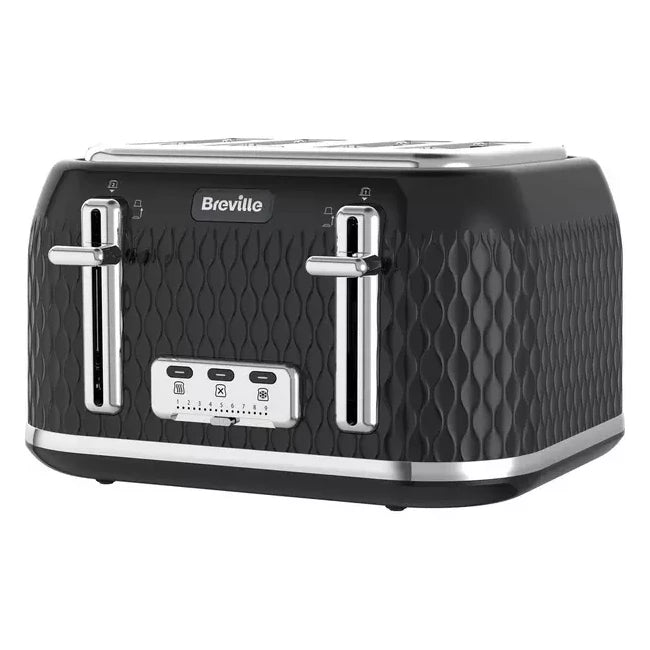 Breville Curve Black & Chrome 4 Slice Toaster: VTT786