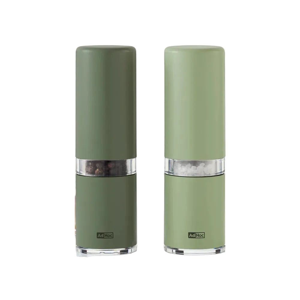 AdHoc Style Salt and Pepper mill set - Dark & Light Green MP106
