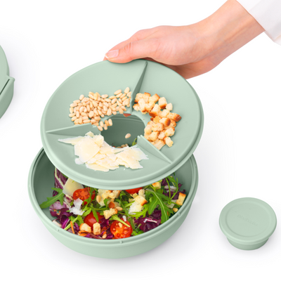Brabantia Make & Take Salad Bowl, Jade Green