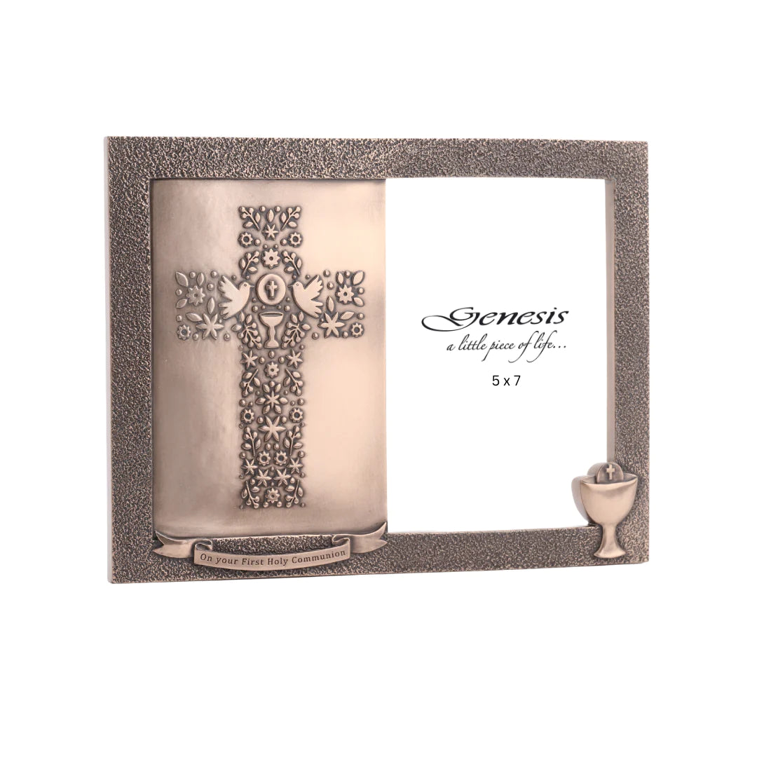 Genesis Bronze First Holy Communion Frame 5"x7": VV006