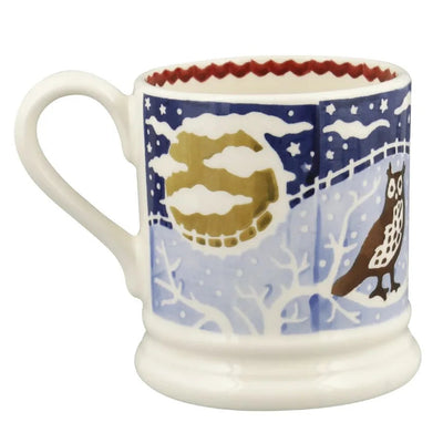 Emma Bridgewater Christmas Icons Owl 1/2 Pint Mug