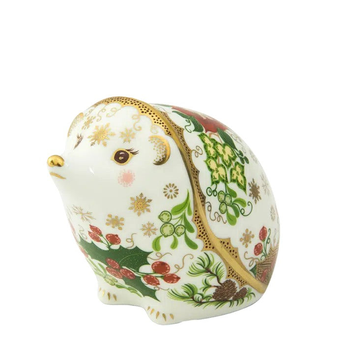 Royal Crown Derby Christmas Hedgehog