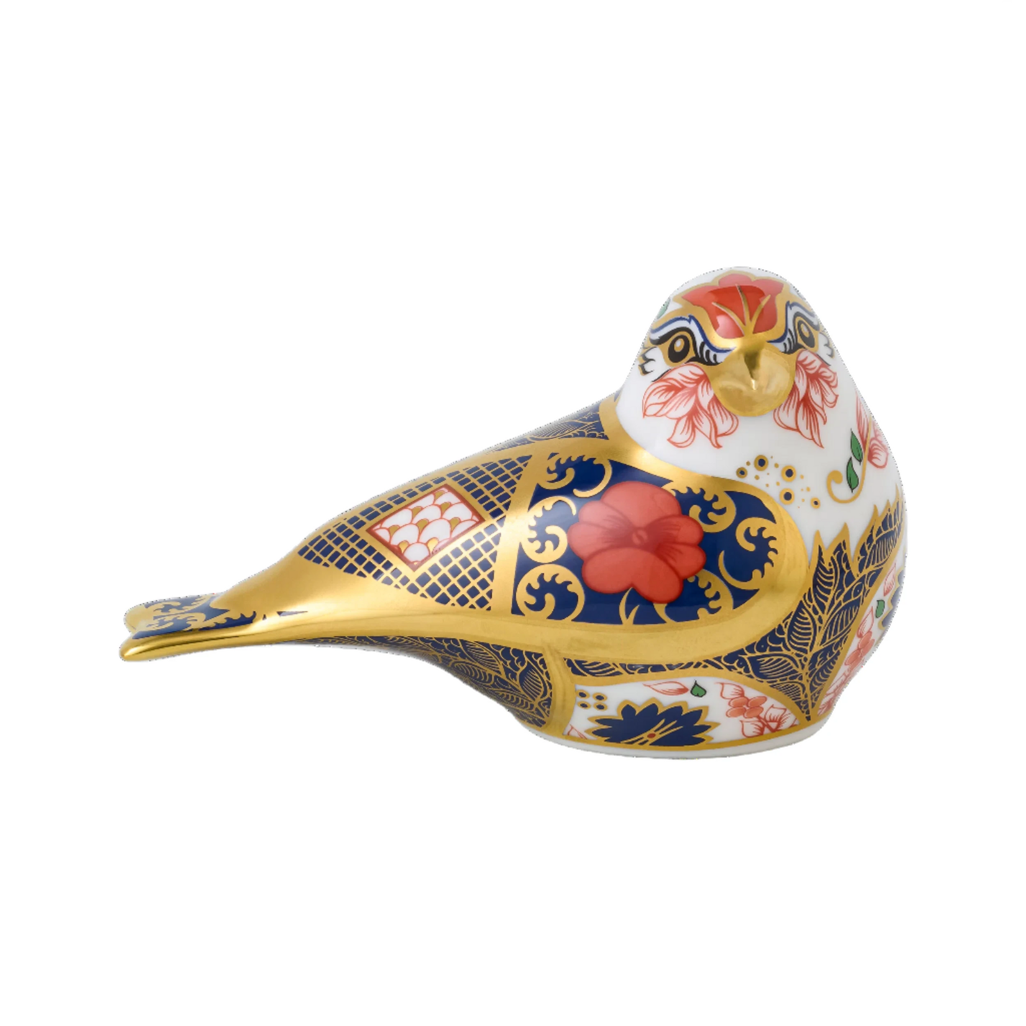 Royal Crown Derby Old Imari Solid Gold Band Goldfinch