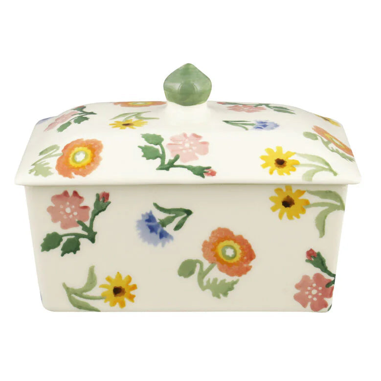 Emma Bridgewater Poppies & Pinks Small Butter Dish