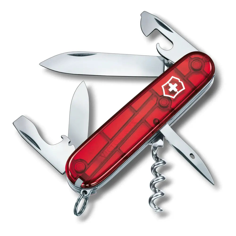 Victorinox Spartan Pocket Knife - Transparent Red