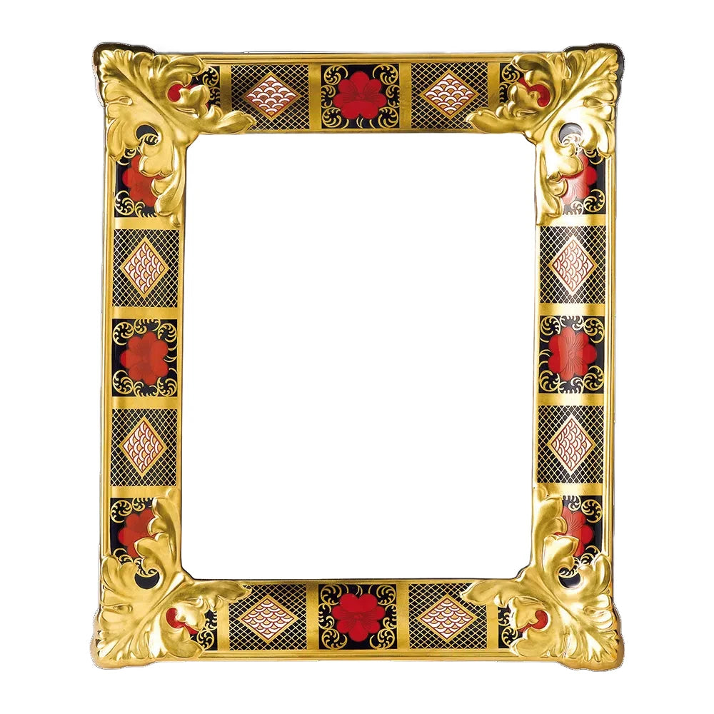 Royal Crown Derby Old Imari Solid Gold Band Picture Frame Large