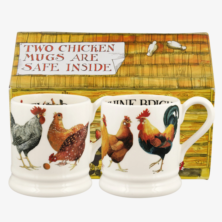 Emma Bridgewater Rise and Shine Set of 2 1/2 Pint Mug Boxed