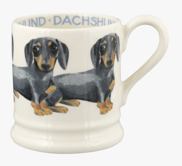 Emma Bridgewater Dogs - Black & Tan Dachshund 1/2 Pint Mug