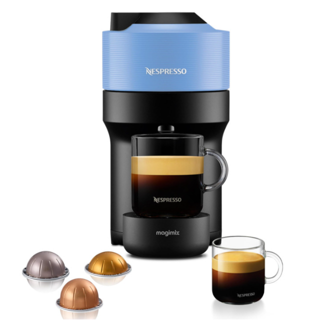 Magimix Nespresso Vertuo Pop Coffee Machine - Pacific Blue: 11731