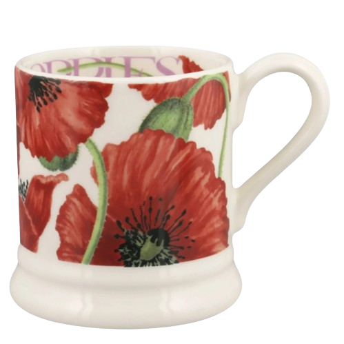 Emma Bridgewater Flowers - Red Poppy 1/2 Pint Mug