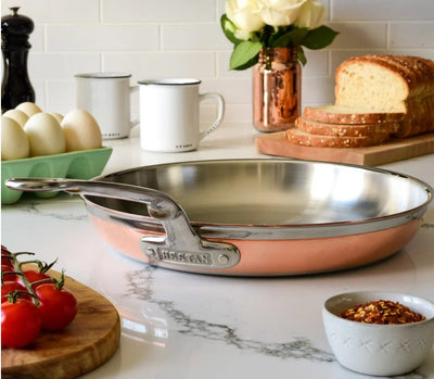 Hestan CopperBond Induction Copper Skillet 22cm