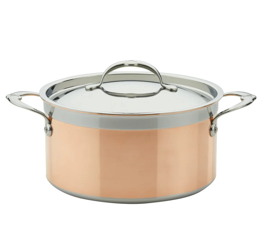 Hestan CopperBond Induction Copper Stock Pot & Lid - 24cm 5.7L