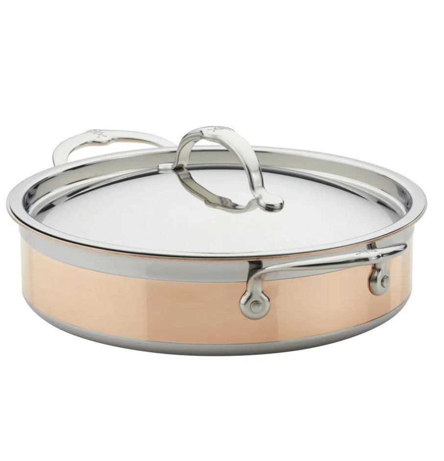 Hestan CopperBond Induction Copper Sautéuse & Lid - 26cm  3.3L